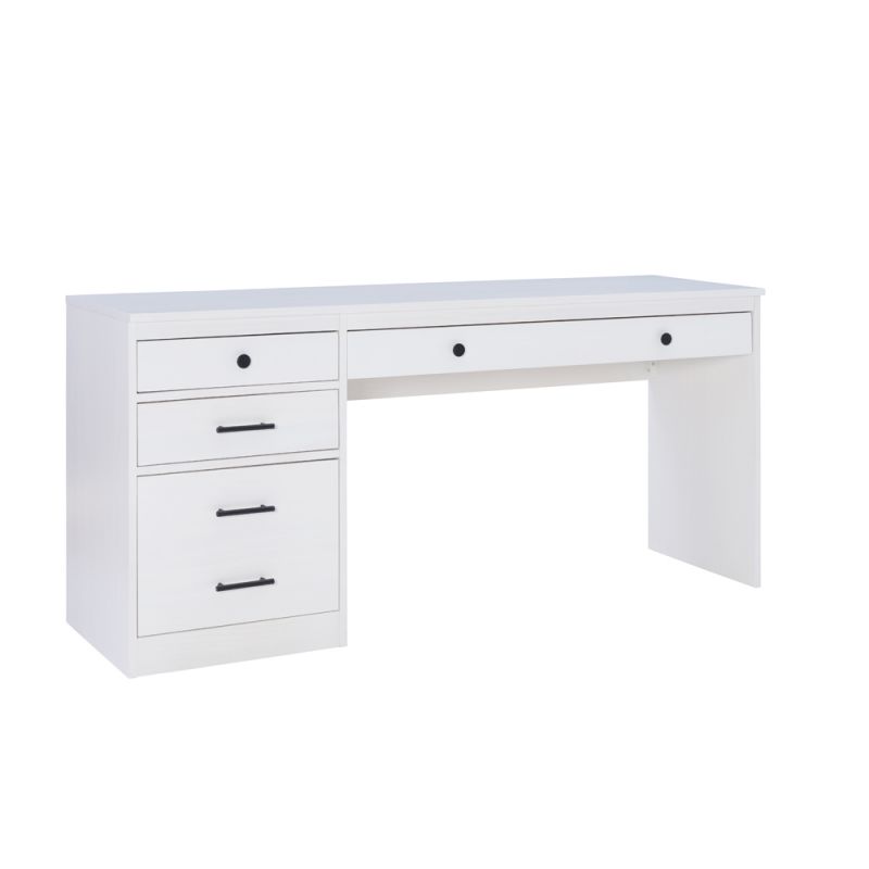 Linon Home Decor - Victor Desk 1 File Cabinet Whitewash - VT101WWASH01ASU