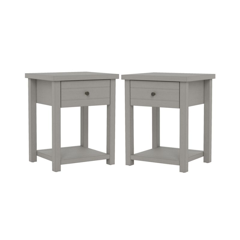 Living Essentials by Hillsdale - Harmony Wood Accent Table, Set of 2, Gray - 5269OCC2