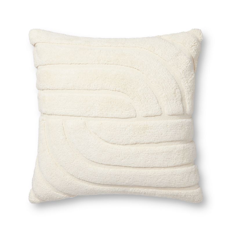 Loloi - PLL0110 Ivory 22'' x 22'' Cover Only Pillow - P163PLL0110IV00PIL3