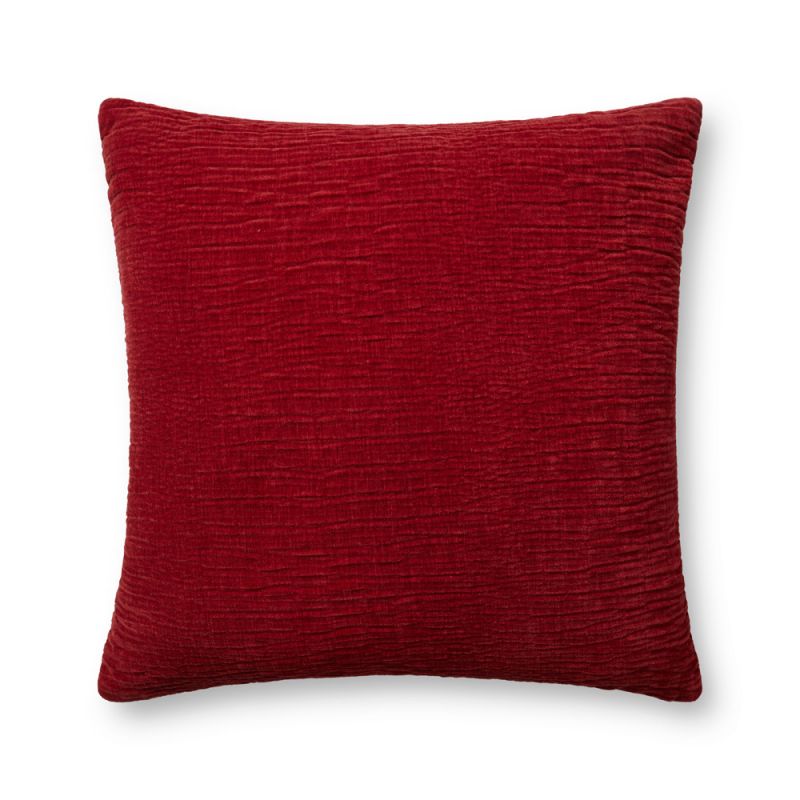 Loloi - Red 22'' x 22'' Cover w/Down Pillow - DSETPLL0097RE00PIL3