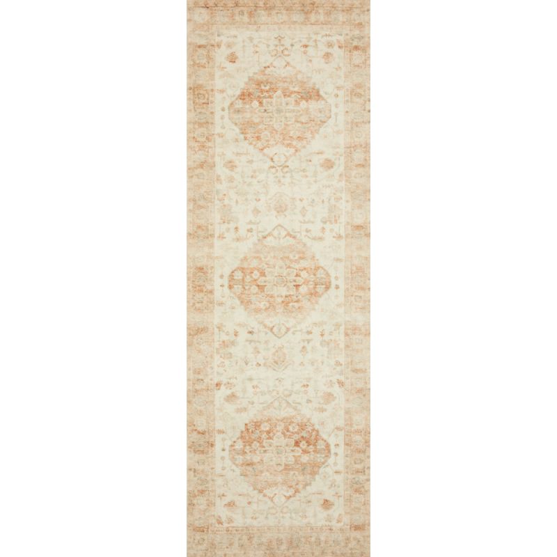 Loloi - Rosette Ivory / Terracotta 2'-6