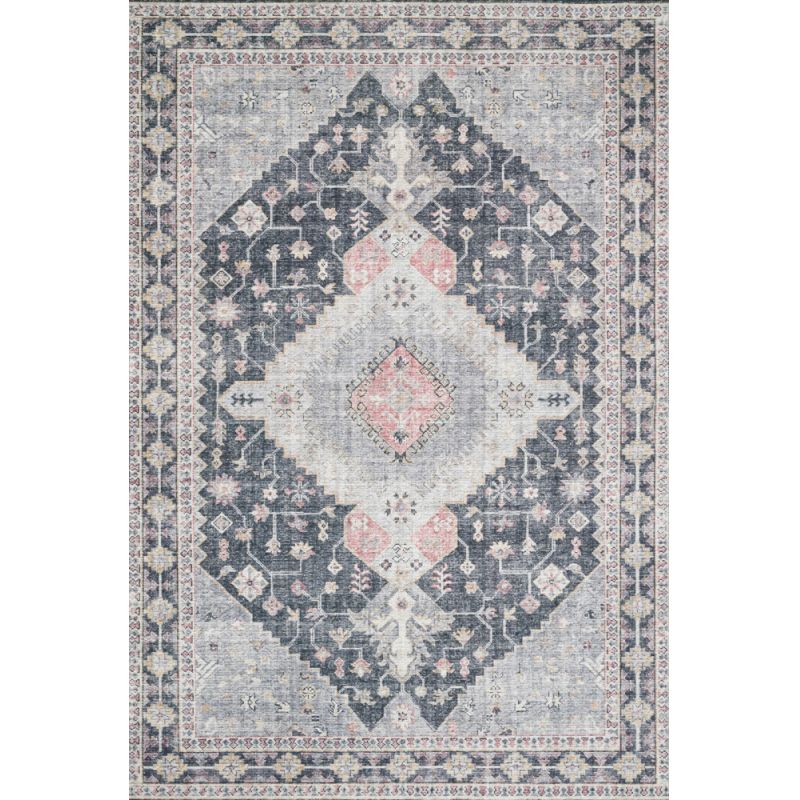 Loloi - Skye Charcoal / Multi 7' x 9' Oval Area Rug - SKYESKY-02CCML790V