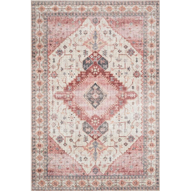 Loloi - Skye Ivory / Berry 7' x 9' Oval Area Rug - SKYESKY-02IVBY790V