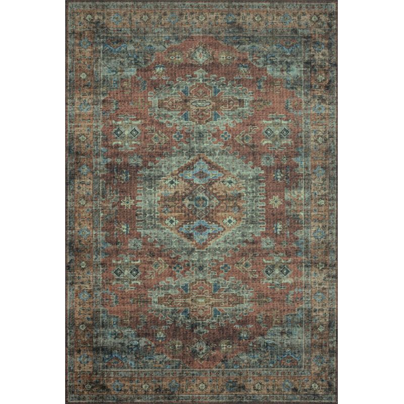 Loloi - Skye Terracotta / Sky 7' x 9' Oval Area Rug - SKYESKY-07TCSC790V