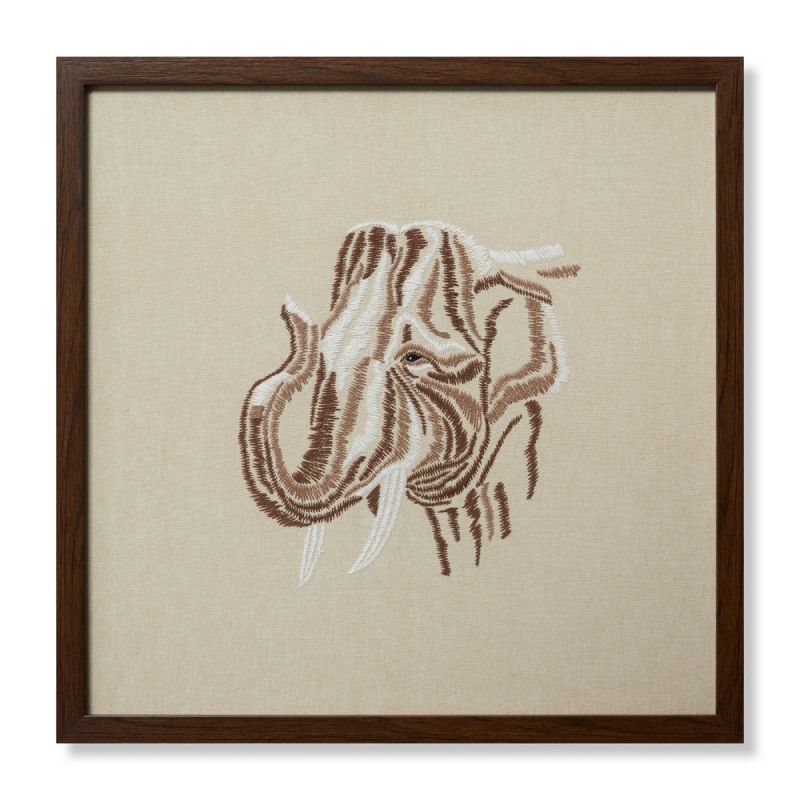 Loloi - Tisk Tusk Beige / Ivory 2' x 2' Wall Art - AW0326TISKXBEIVA029