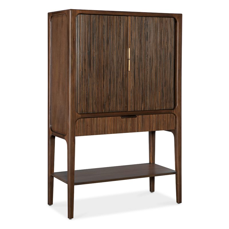 M Furnishings - Archer Tambour Cabinet - Chestnut - M22-50330-85