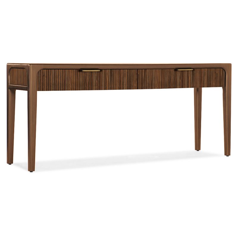 M Furnishings - Archer Tambour Console Table - Chestnut - M22-85400-85