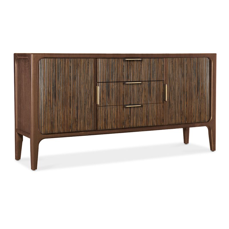 M Furnishings - Archer Tambour Sideboard - Chestnut - M22-85410-85