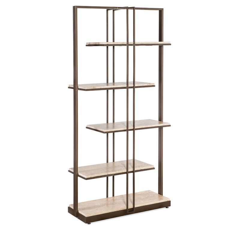 M Furnishings - Granger Stone & Metal Etagere - M24-50350-00