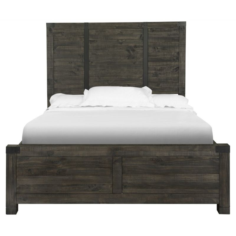 Magnussen - Abington King Panel Bed in Weathered Charcoal - B3804-64