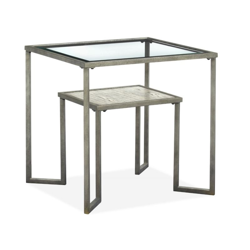 Magnussen - Bendishaw Rectangular End Table in Coventry Grey - T4985-03