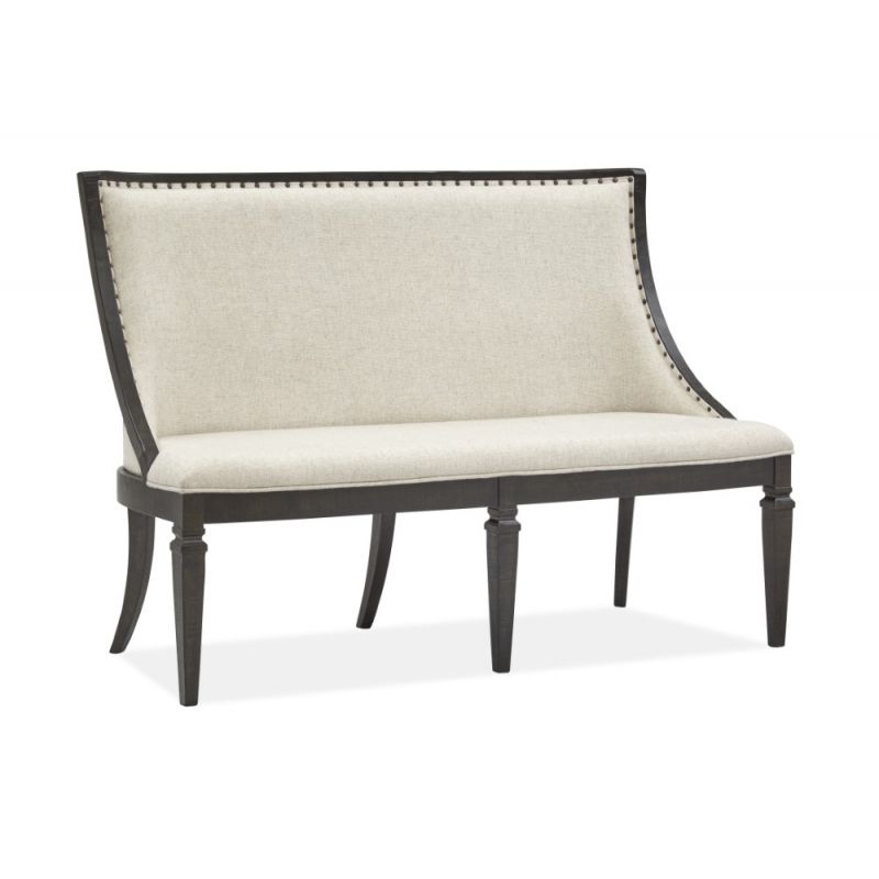 Magnussen - Calistoga Wood Bench w/Upholstered Seat & Back  - D2590-78