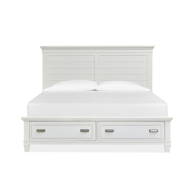 Magnussen - Charleston Complete California King Panel Storage Bed - White - B5611-75WH
