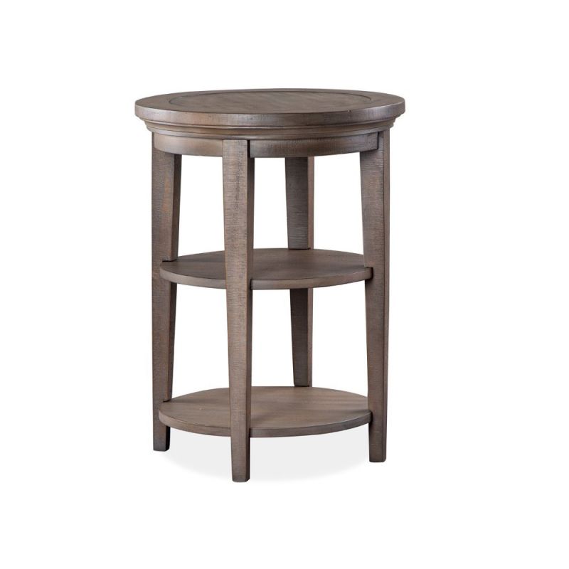 Magnussen - Paxton Place Round Accent End Table in Dovetail Grey - T4805-35