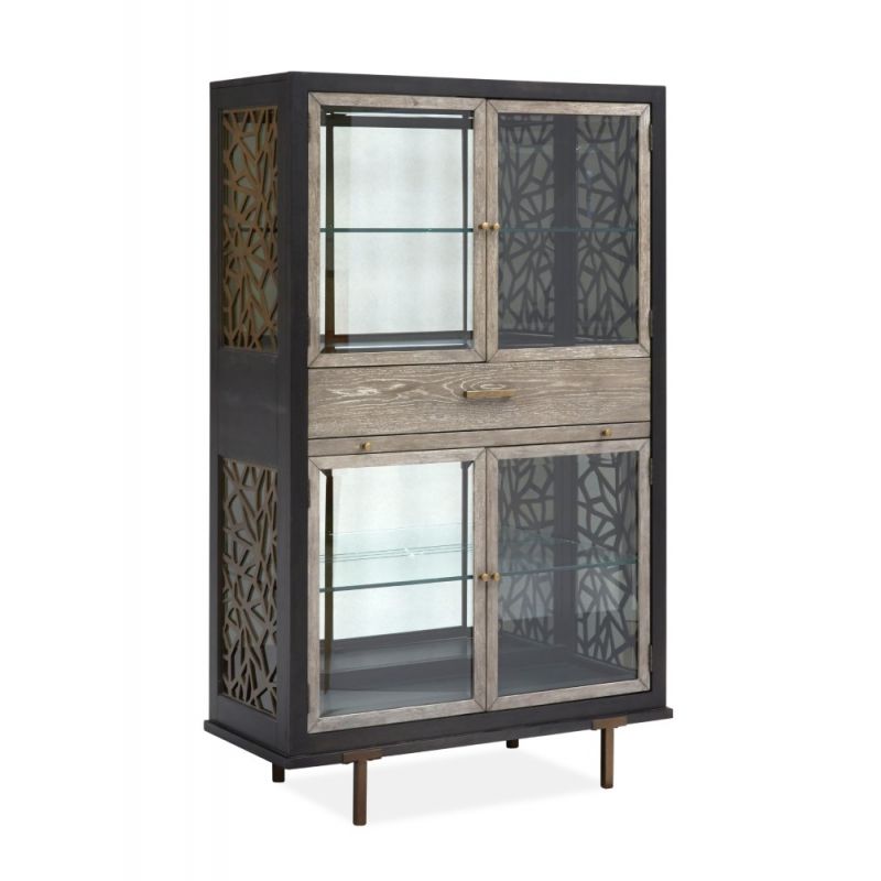 Magnussen - Ryker Display Cabinet in Nocturn Black & Coventry Grey - D5013-08