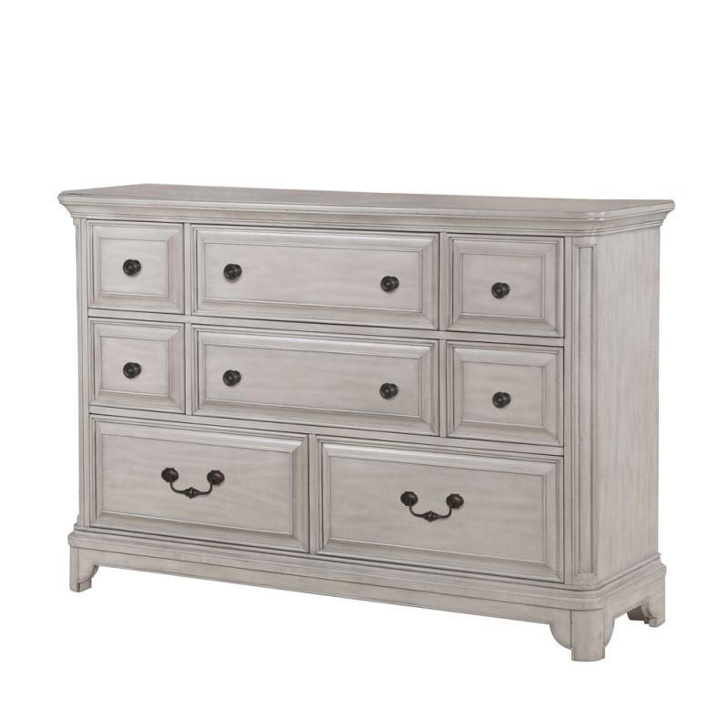 Magnussen - Windsor Lane 8 Drawer Dresser in Weathered Grey - B3341-20