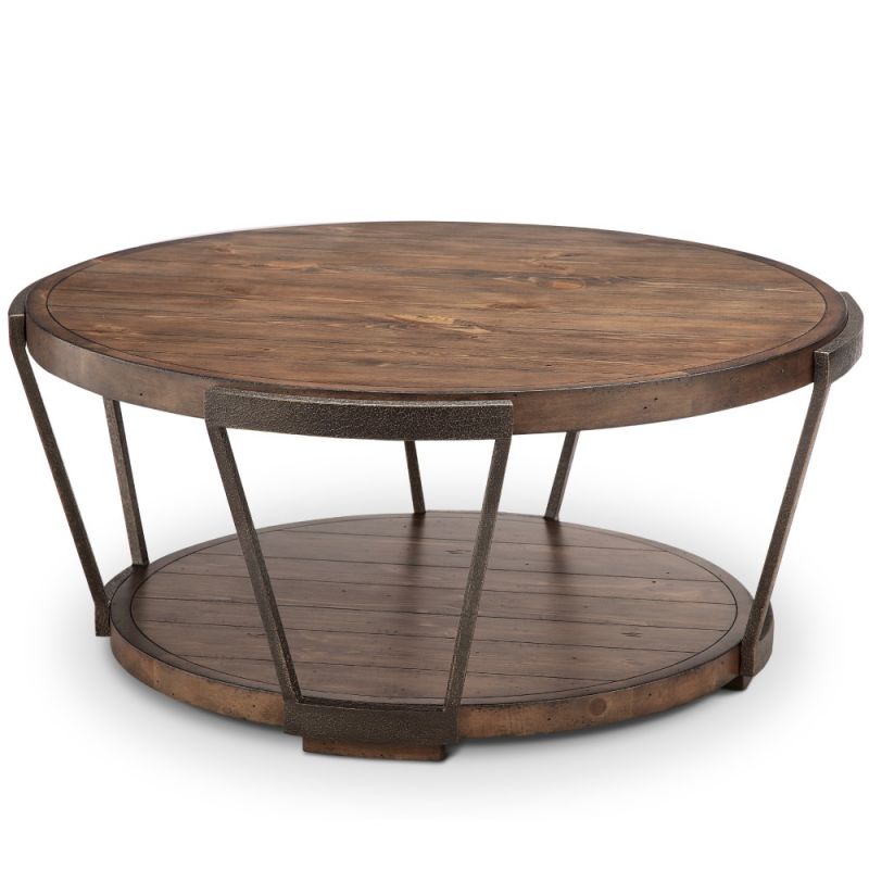 Magnussen - Yukon Round Cocktail Table (wCasters) - T4405-45