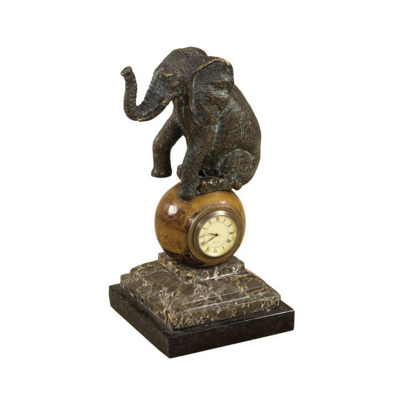 Maitland Smith - Agile Elephant Clock - 8139-13