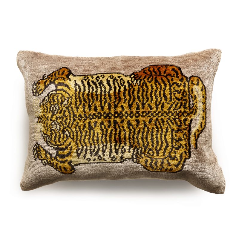 Maitland Smith - Cali's Cat Taupe Pillow - 8394-15