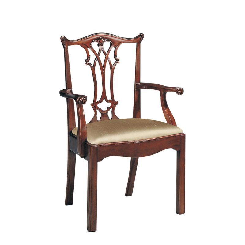 Maitland Smith - Connecticut Polished Mahogany Arm Chair - 8123-41
