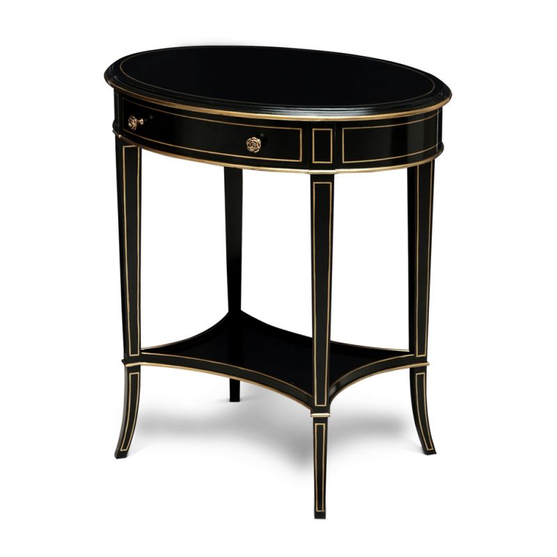 Maitland Smith - Equinox Oval Side Table - 89-1010