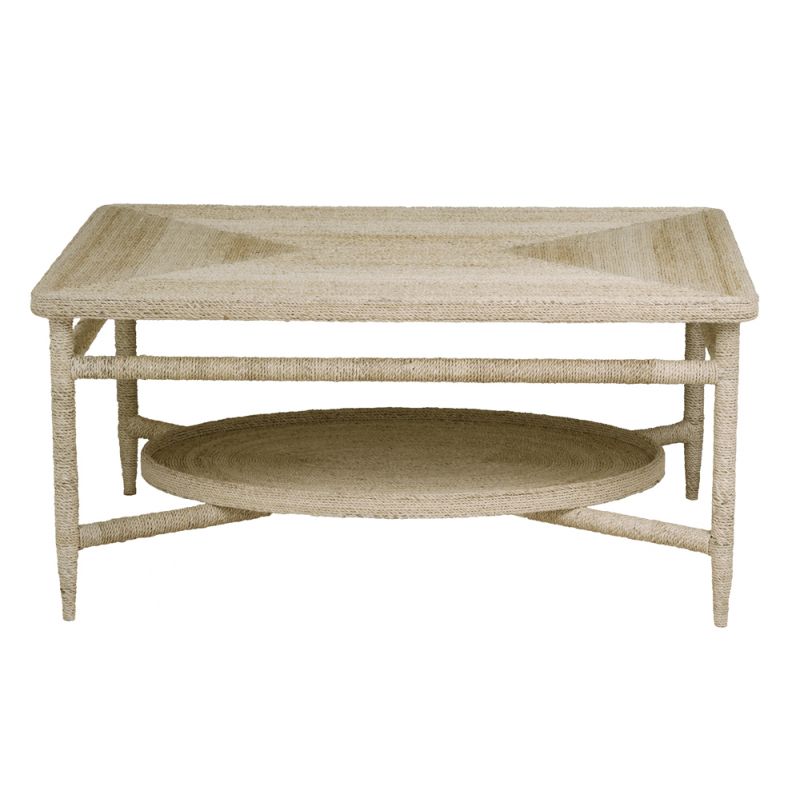 Maitland Smith - Galleried Abaca Cocktail Table - 89-0610