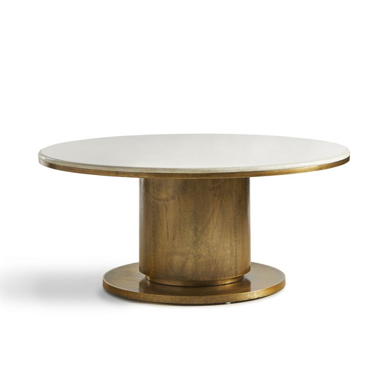 Maitland Smith - Marble Brass Cladded Cocktail Table - 8377-33