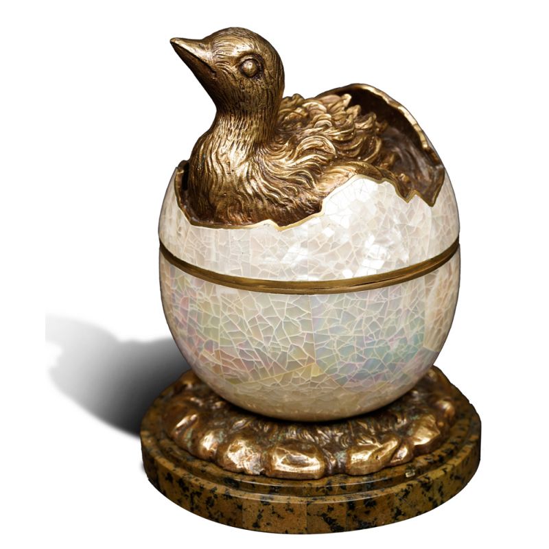 Maitland Smith - Ostrich Egg Box - 89-1901