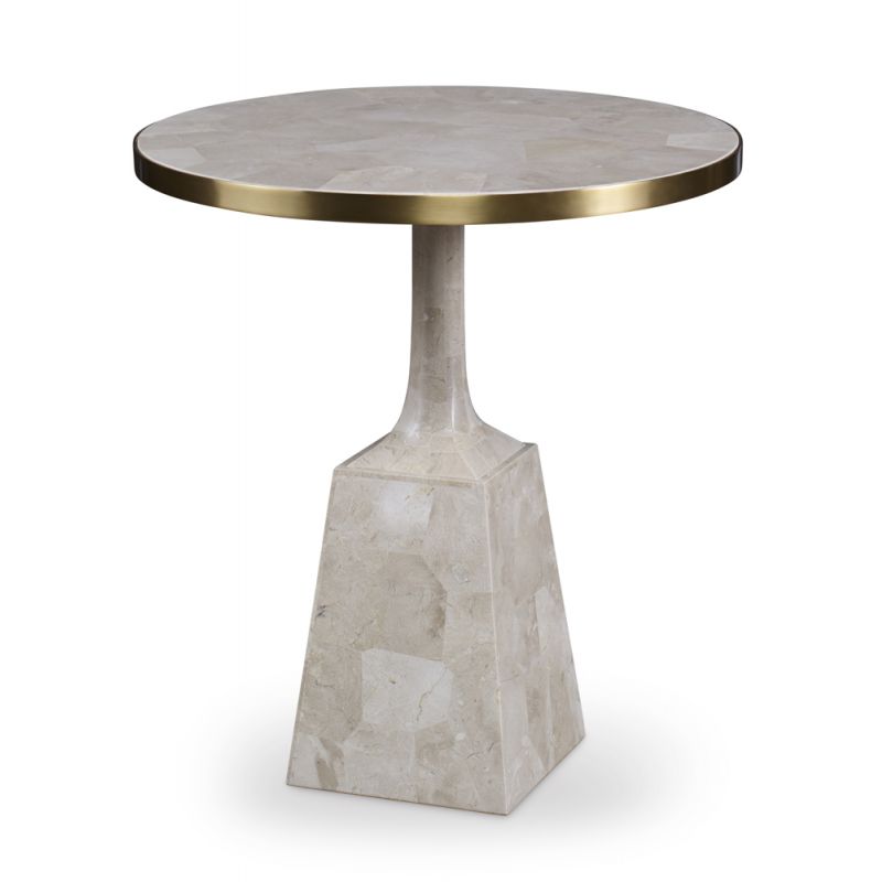 Maitland Smith - Stone Pedestal Occasional Table - 8332-36