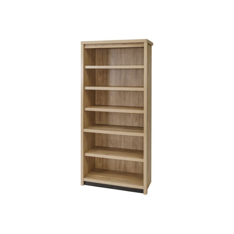Martin Furniture - Abott Contemporary Open Wood Laminate Bookcase, Fully Assembled Light Brown - AB3678