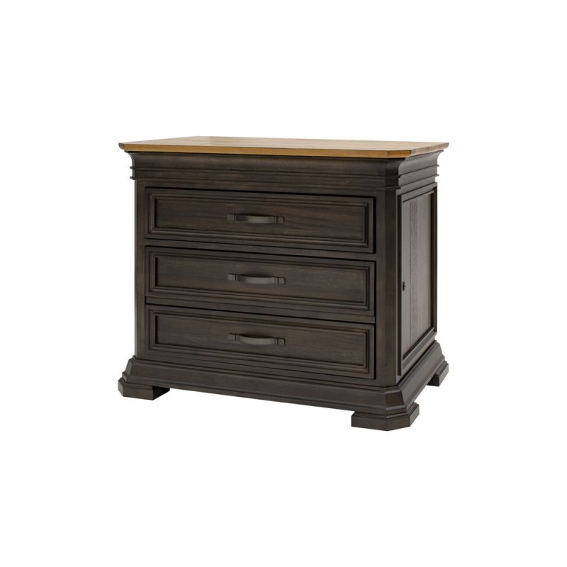 Martin Furniture - Sonoma Executive Lateral File With Locking Legal/Letter File Drawer, Fully Assembled, Brown - IMSA450