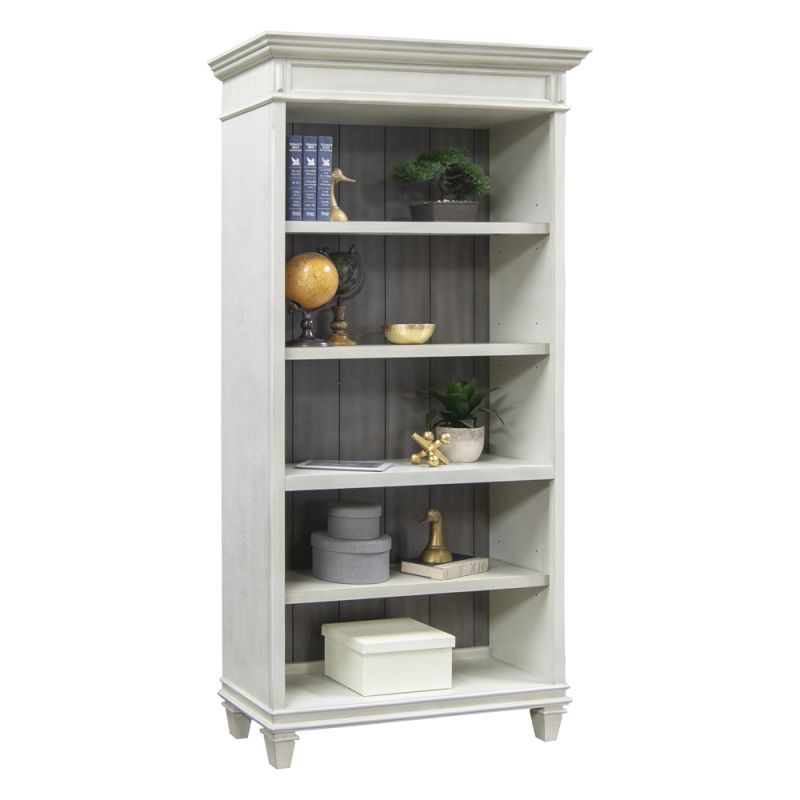 Martin Furniture - Hartford Open Wood Bookcase, White - IMHF4078W