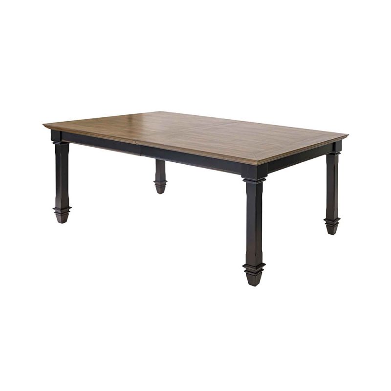 Martin Furniture - Hartford - Traditional Wood Kitchen Extension Dining Table, Black - IMHF7242