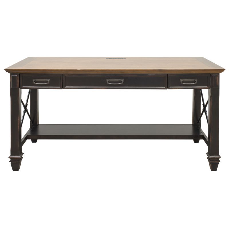 Martin Furniture - Hartford Wood Writing Desk, Black - IMHF384