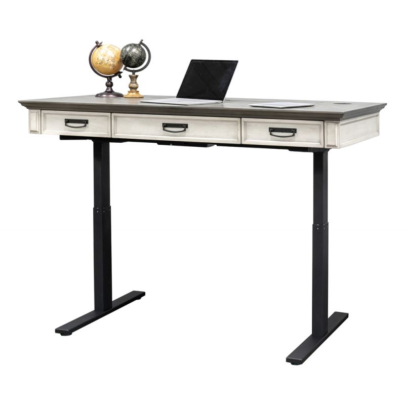 Martin Furniture - Hartford Wood Writing Desk, White - IMHF384TW-Kit