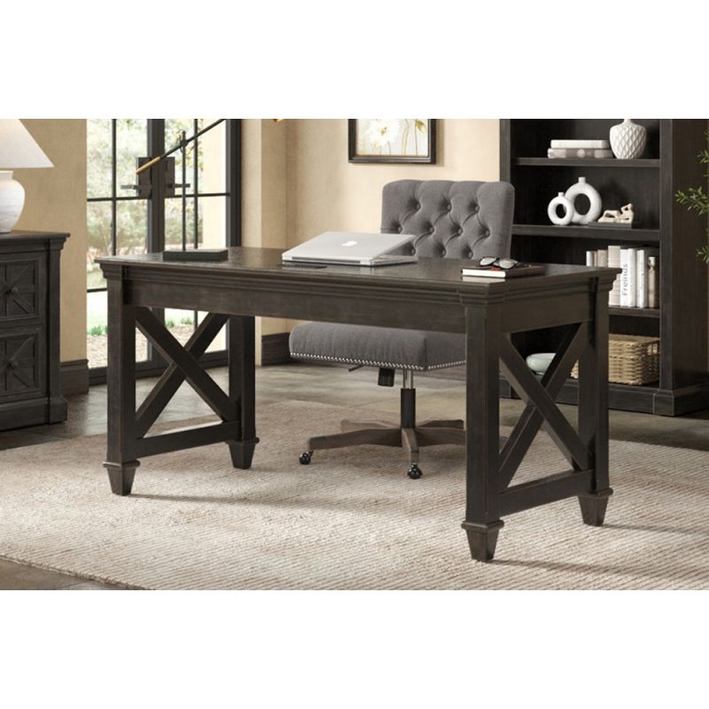 Martin Furniture - Kingston - Traditional Wood Writing Desk, Dark Brown - IMKN384