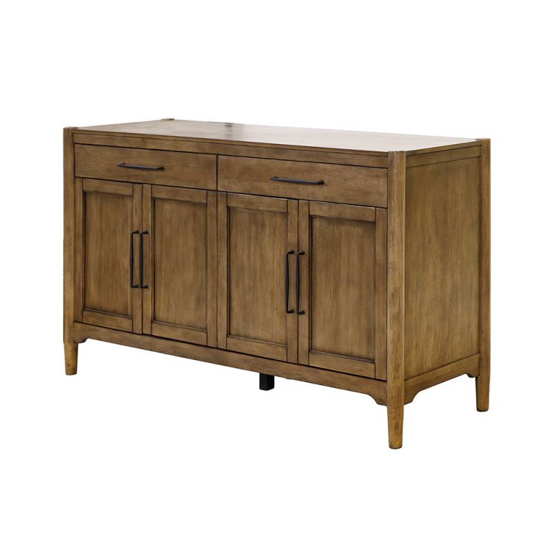 Martin Furniture - Lachlan - Modern Wood Sideboard, Dining Storage, Entertainment Center, TV Stand, Fully Assembled, Brown - IMLN360