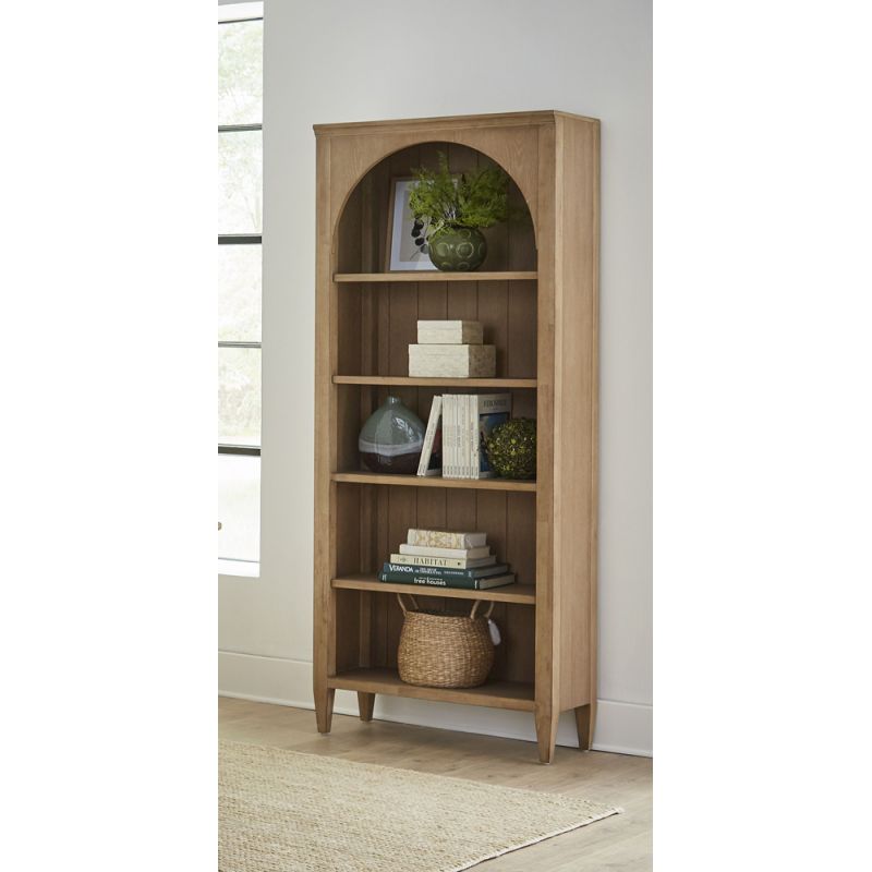 Martin Furniture - Laurel - Modern Wood Open Bookcase, Office Shelving, Storage Cabinet, Fully Assembled, Light Brown - IMLR3278