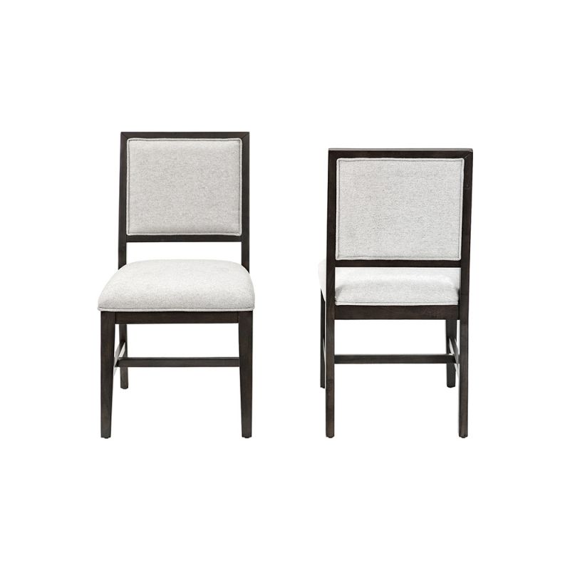 Martin Furniture - Montclair - Two Wood Modern Kitchen Table Chairs, Dining Seats, Black - IMMO70KIT2