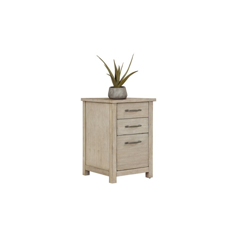 Martin Furniture - Soho Rustic Three Drawer Wood File Cabinet, Light Brown - IMED201