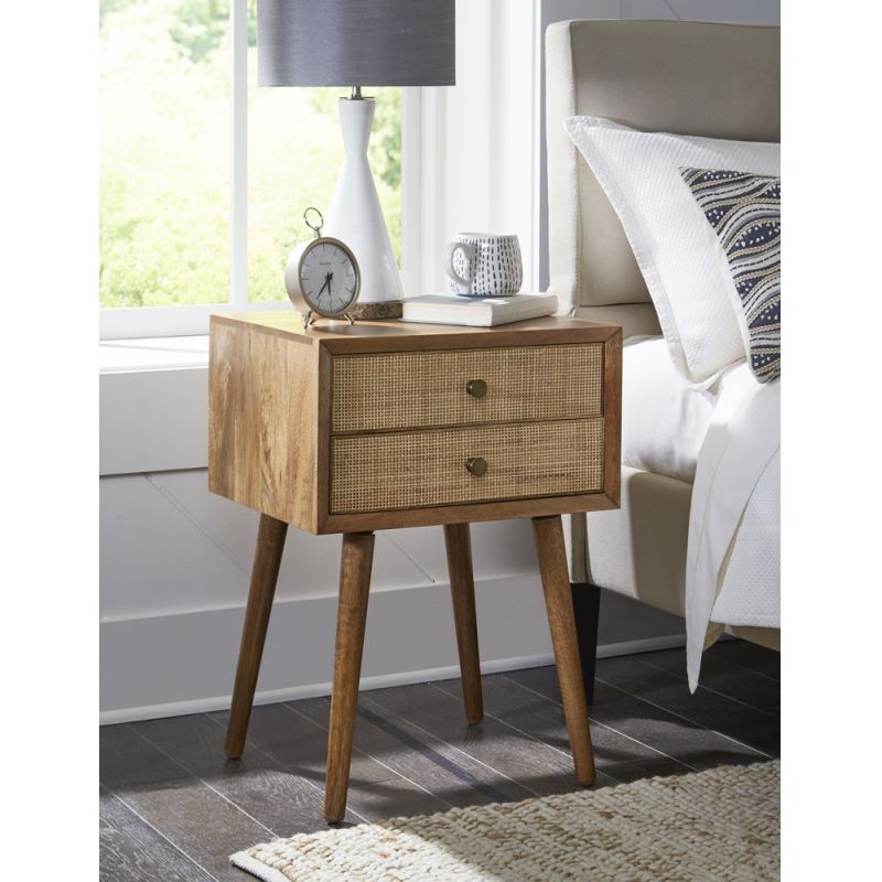 Martin Svensson Home  - Dylan Two Drawer Solid Wood End Table in Chestnut - 3705122