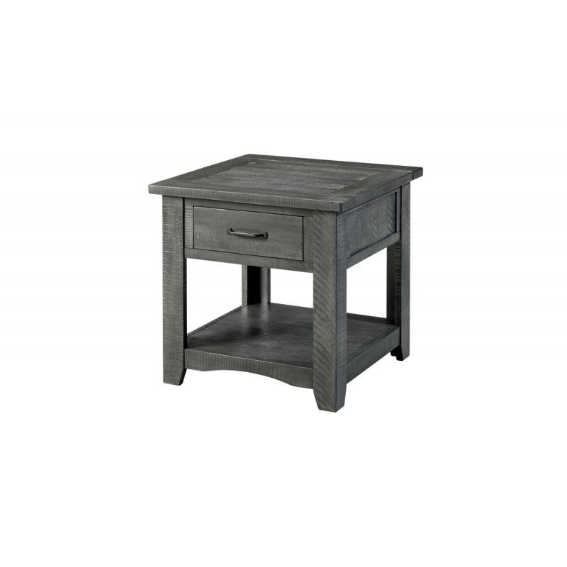 Martin Svensson Home -  Rustic End Table, Grey - 890139