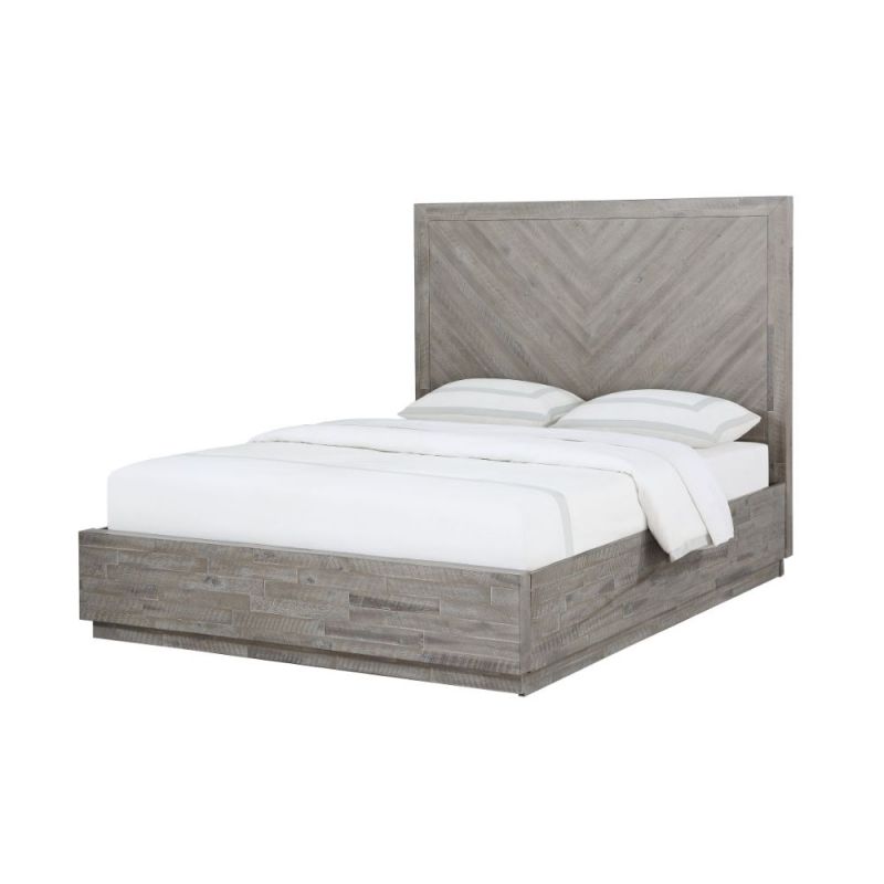 Modus Furniture - Alexandra King-Size Solid Wood Platform Bed in Rustic Latte - 5RS3H7