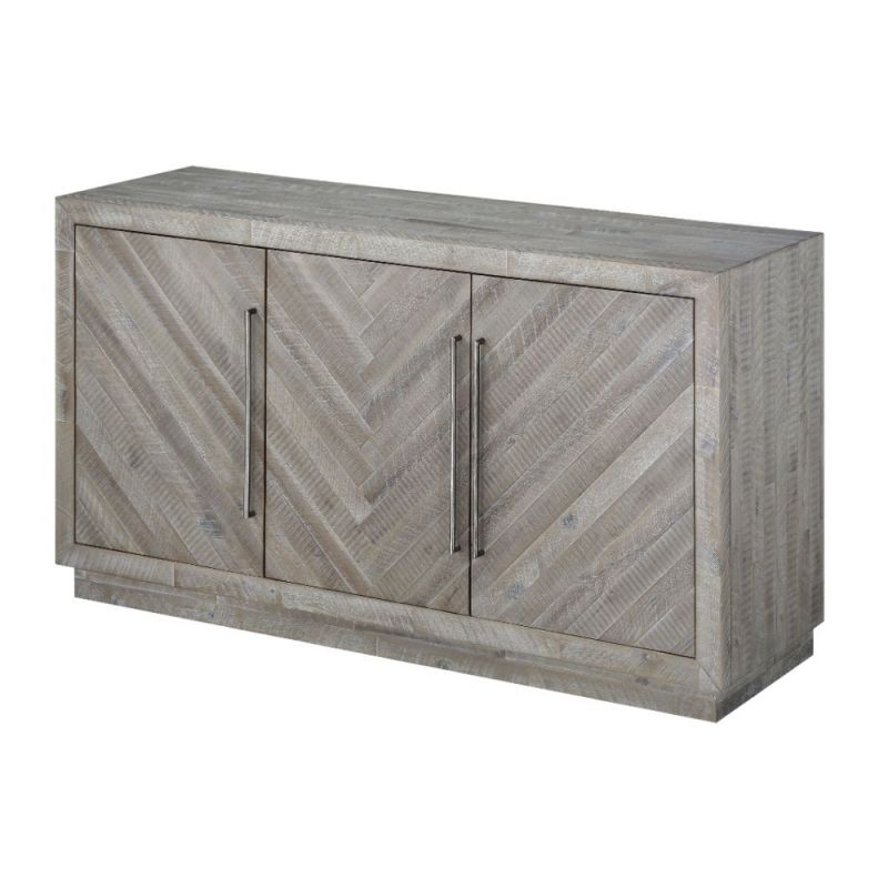 Modus Furniture - Alexandra Solid Wood Three Door Sideboard in Rustic Latte - 5RS378