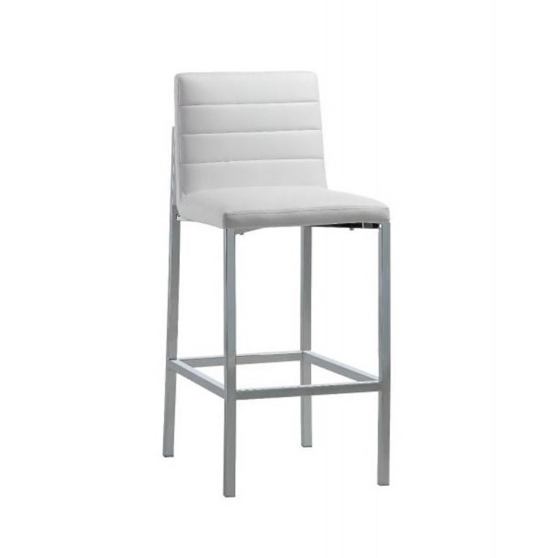 Modus Furniture - Amalfi Metal Back Bar Stool in White (Set of 2) - 1AA468M
