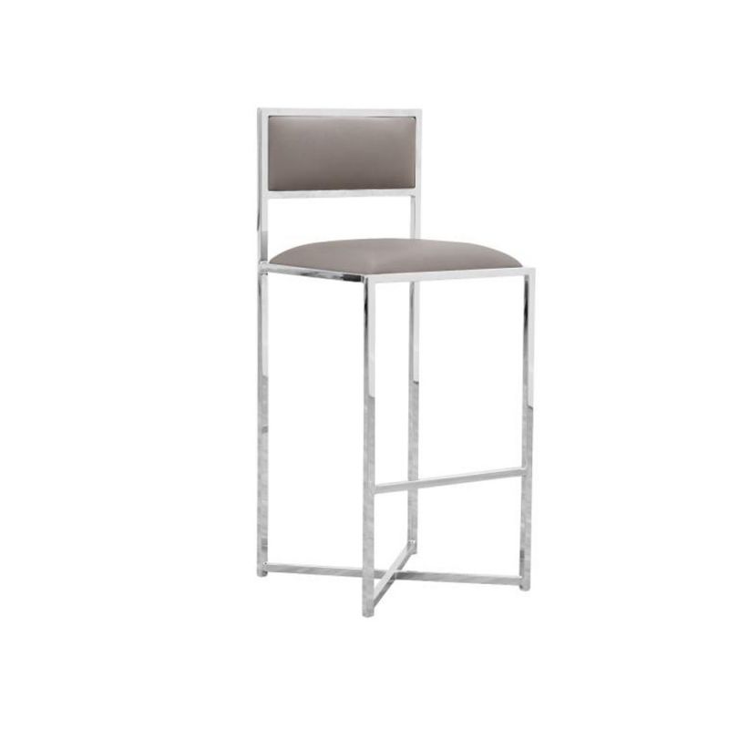 Modus Furniture - Amalfi X-Base Bar Stool in Taupe (Set of 2) - 1AE268X