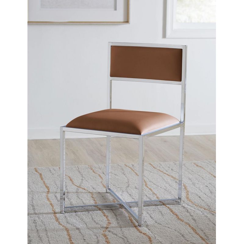 Modus Furniture - Amalfi X-Base Chair in Cognac - (Set of 2) - 1A8366X