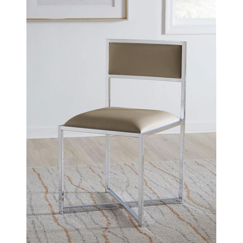 Modus Furniture - Amalfi X-Base Chair in Taupe - (Set of 2) - 1AE266X