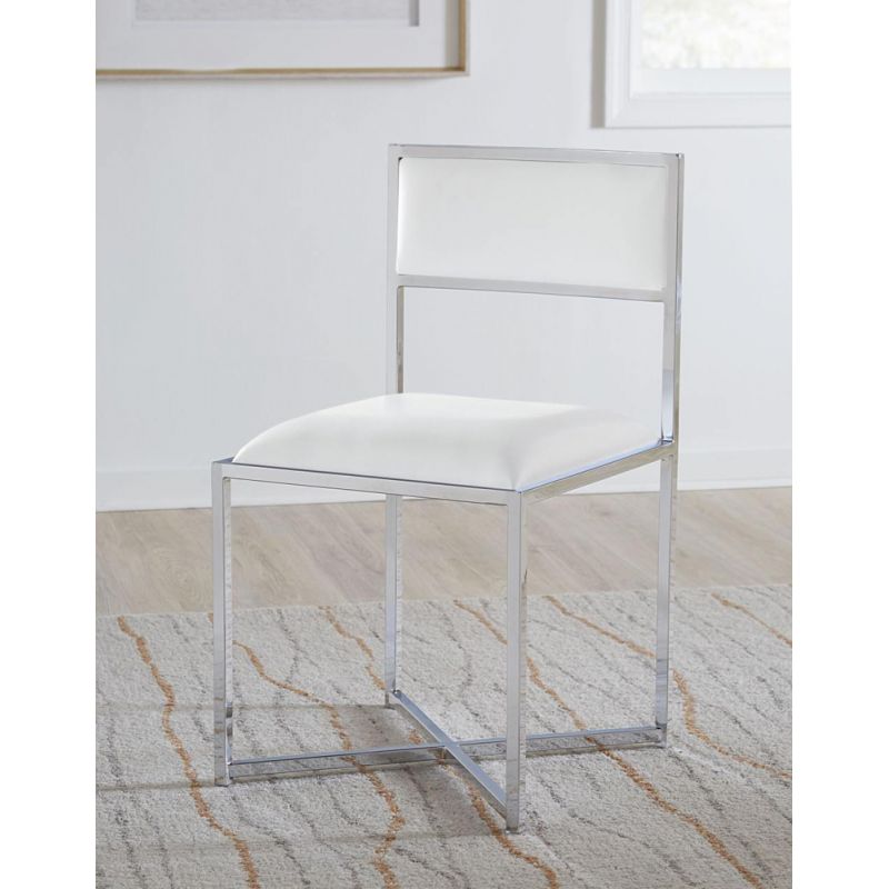 Modus Furniture - Amalfi X-Base Chair in White - (Set of 2) - 1AA466X