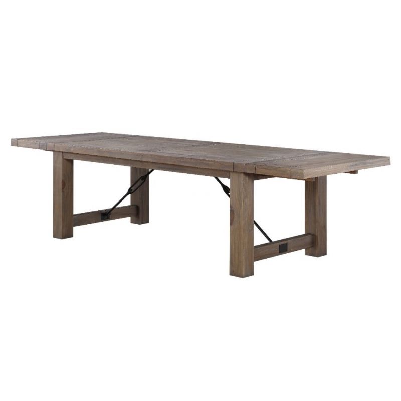 Modus Furniture - Autumn Solid Wood Extending Dining Table in Flink Oak - 8FJ861